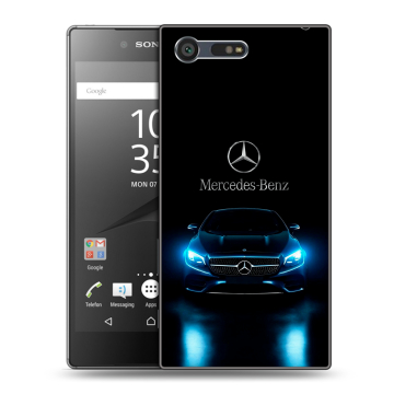 Пластиковый чехол на Sony Xperia X Compact с принтом Mercedes Мерседес