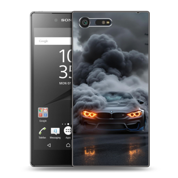Пластиковый чехол на Sony Xperia X Compact с принтом BMW БМВ