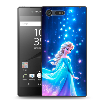 Пластиковый чехол на Sony Xperia X Compact с принтом Холодное сердце Frozen Пластиковый чехол на Sony Xperia X Compact с принтом Холодное сердце Frozen