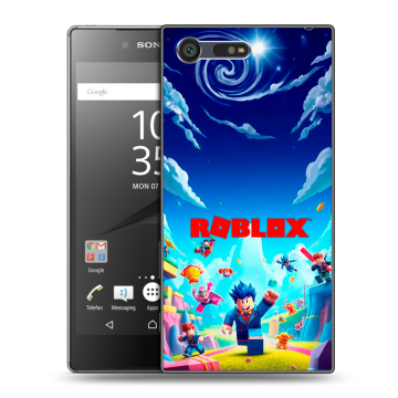 Пластиковый чехол на Sony Xperia X Compact с принтом Roblox Роблокс Пластиковый чехол на Sony Xperia X Compact с принтом Roblox Роблокс