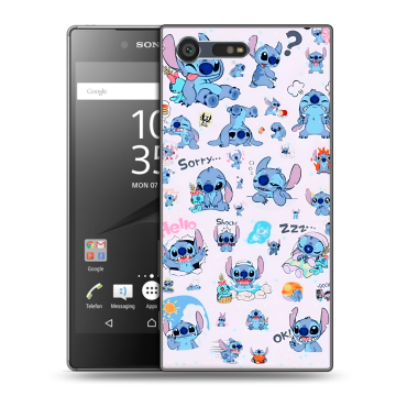 Пластиковый чехол на Sony Xperia X Compact с принтом Лило и Стич