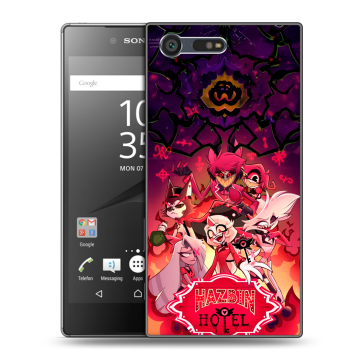 Пластиковый чехол на Sony Xperia X Compact с принтом Hazbin Hotel Отель Хазбин Пластиковый чехол на Sony Xperia X Compact с принтом Hazbin Hotel Отель Хазбин