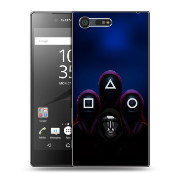 Пластиковый чехол на Sony Xperia X Compact с принтом Игра Кальмара