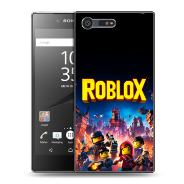 Пластиковый чехол на Sony Xperia X Compact с принтом Roblox Роблокс Пластиковый чехол на Sony Xperia X Compact с принтом Roblox Роблокс