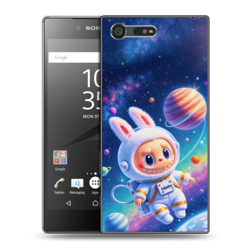 Пластиковый чехол на Sony Xperia X Compact с принтом Labubu Лабубу Пластиковый чехол на Sony Xperia X Compact с принтом Labubu Лабубу