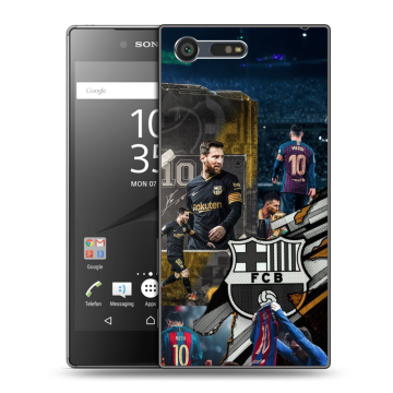 Пластиковый чехол на Sony Xperia X Compact с принтом Messi Barcelona Пластиковый чехол на Sony Xperia X Compact с принтом Messi Barcelona