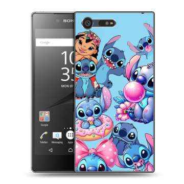Пластиковый чехол на Sony Xperia X Compact с принтом Лило и Стич