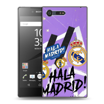 Пластиковый чехол на Sony Xperia X Compact с принтом Real Madrid Реал Мадрид Пластиковый чехол на Sony Xperia X Compact с принтом Real Madrid Реал Мадрид