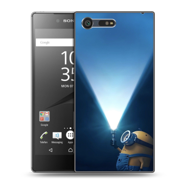 Пластиковый чехол на Sony Xperia X Compact с принтом Миньоны Пластиковый чехол на Sony Xperia X Compact с принтом Миньоны
