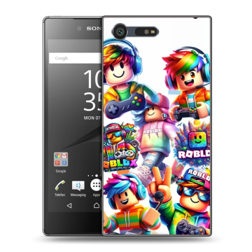 Пластиковый чехол на Sony Xperia X Compact с принтом Roblox Роблокс Пластиковый чехол на Sony Xperia X Compact с принтом Roblox Роблокс