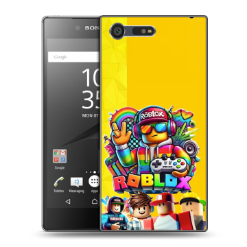 Пластиковый чехол на Sony Xperia X Compact с принтом Roblox Роблокс Пластиковый чехол на Sony Xperia X Compact с принтом Roblox Роблокс