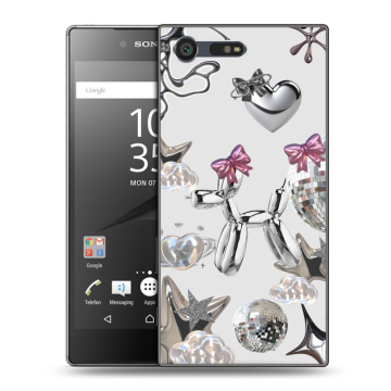 Пластиковый чехол на Sony Xperia X Compact с принтом Y2K Пластиковый чехол на Sony Xperia X Compact с принтом Y2K