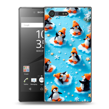 Пластиковый чехол на Sony Xperia X Compact с принтом Новый год