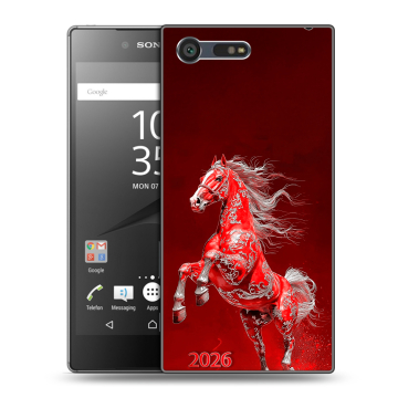 Пластиковый чехол на Sony Xperia X Compact с принтом Новый год