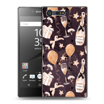 Пластиковый чехол на Sony Xperia X Compact с принтом Новый год