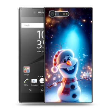 Пластиковый чехол на Sony Xperia X Compact с принтом Новый год
