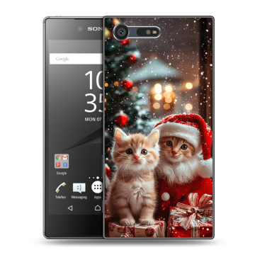 Пластиковый чехол на Sony Xperia X Compact с принтом Новый год