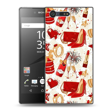 Пластиковый чехол на Sony Xperia X Compact с принтом Новый год
