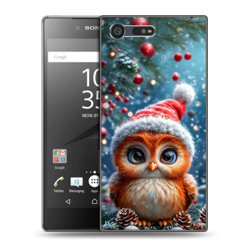 Пластиковый чехол на Sony Xperia X Compact с принтом Новый год