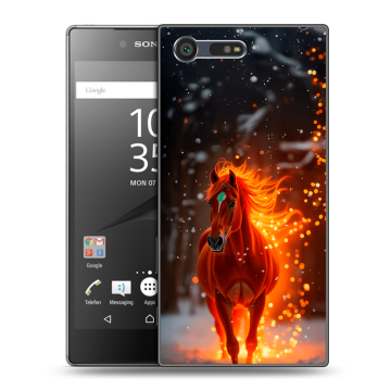Пластиковый чехол на Sony Xperia X Compact с принтом Новый год