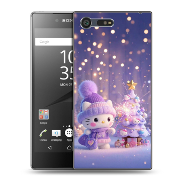 Пластиковый чехол на Sony Xperia X Compact с принтом Новый год