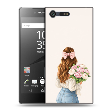 Пластиковый чехол на Sony Xperia X Compact с принтом женский Пластиковый чехол на Sony Xperia X Compact с принтом женский