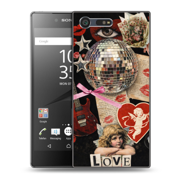 Пластиковый чехол на Sony Xperia X Compact с принтом для девочек Пластиковый чехол на Sony Xperia X Compact с принтом для девочек