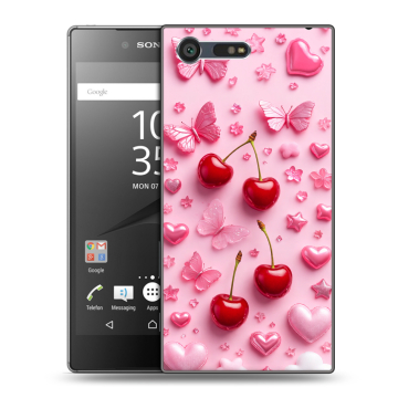 Пластиковый чехол на Sony Xperia X Compact с принтом для девочек Пластиковый чехол на Sony Xperia X Compact с принтом для девочек