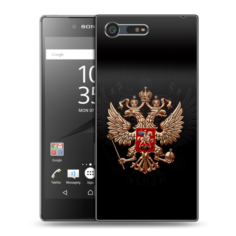 Пластиковый чехол на Sony Xperia X Compact с принтом Герб России Пластиковый чехол на Sony Xperia X Compact с принтом Герб России