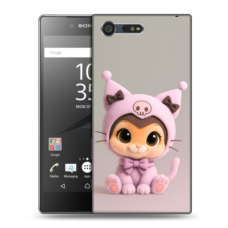 Пластиковый чехол на Sony Xperia X Compact с принтом Куроми Kuromi Пластиковый чехол на Sony Xperia X Compact с принтом Куроми Kuromi