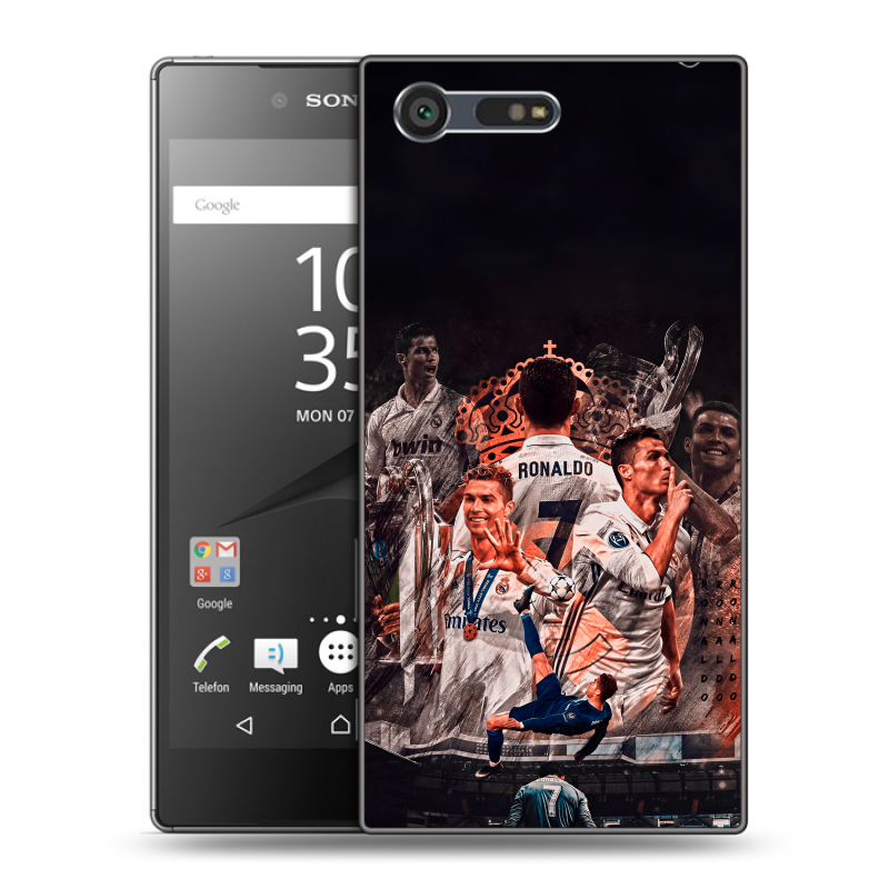 Пластиковый чехол на Sony Xperia X Compact с принтом Реал Роналдо Real Ronaldo Пластиковый чехол на Sony Xperia X Compact с принтом Реал Роналдо Real Ronaldo