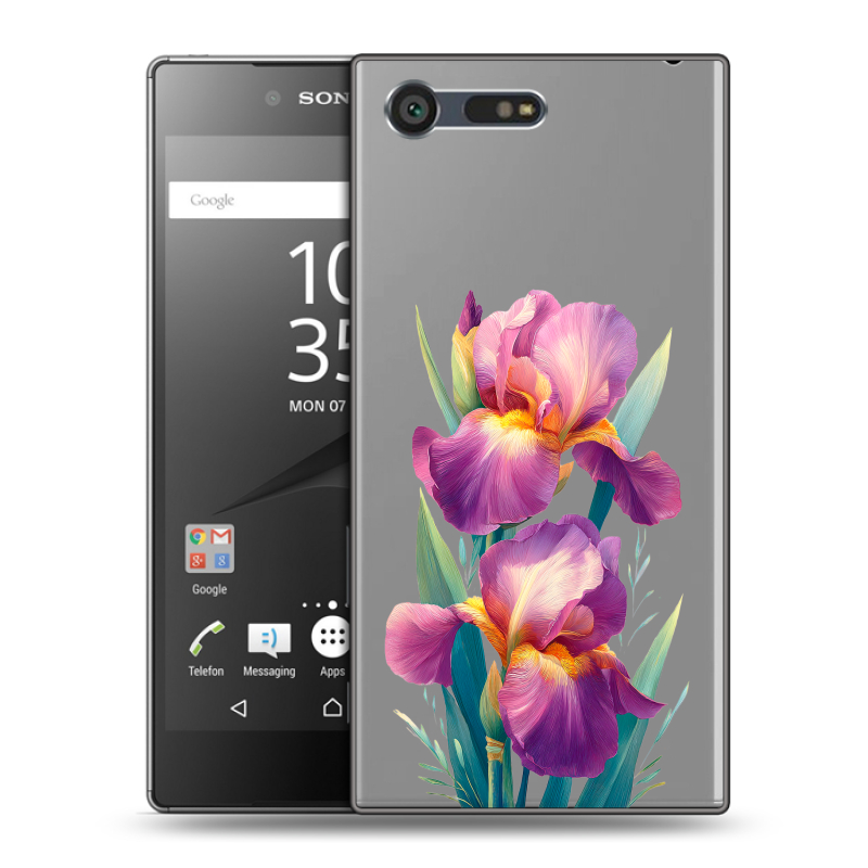 Пластиковый чехол на Sony Xperia X Compact с принтом Цветы орхидеи Пластиковый чехол на Sony Xperia X Compact с принтом Цветы орхидеи