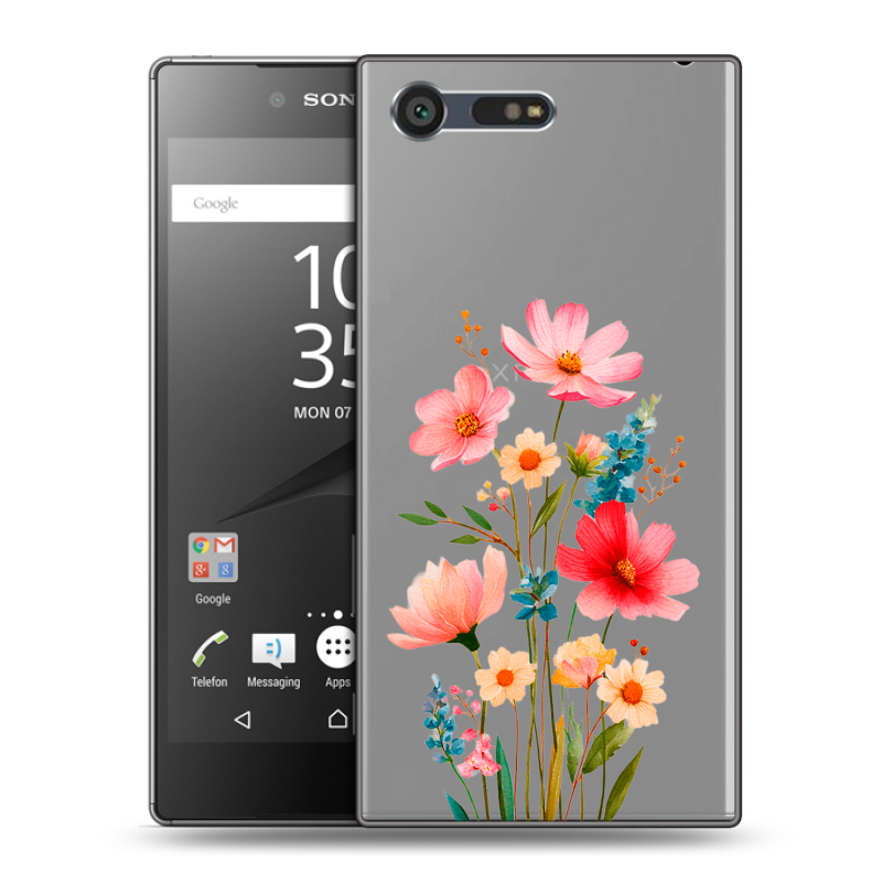 Пластиковый чехол на Sony Xperia X Compact с принтом Цветы Пластиковый чехол на Sony Xperia X Compact с принтом Цветы