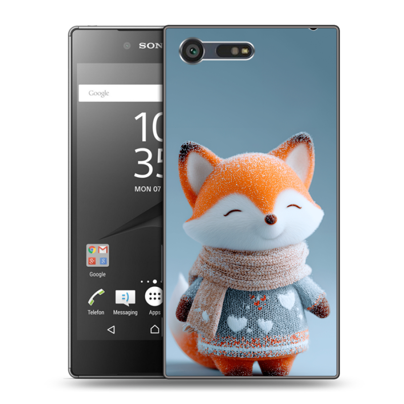 Пластиковый чехол на Sony Xperia X Compact с принтом Лиса Пластиковый чехол на Sony Xperia X Compact с принтом Лиса
