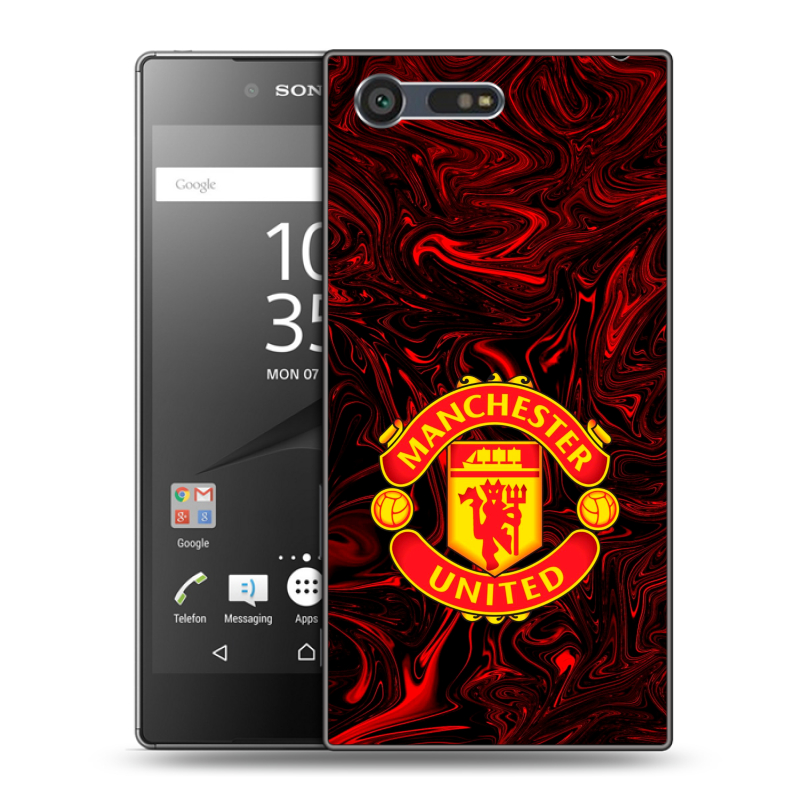 Пластиковый чехол на Sony Xperia X Compact с принтом Manchester United Пластиковый чехол на Sony Xperia X Compact с принтом Manchester United