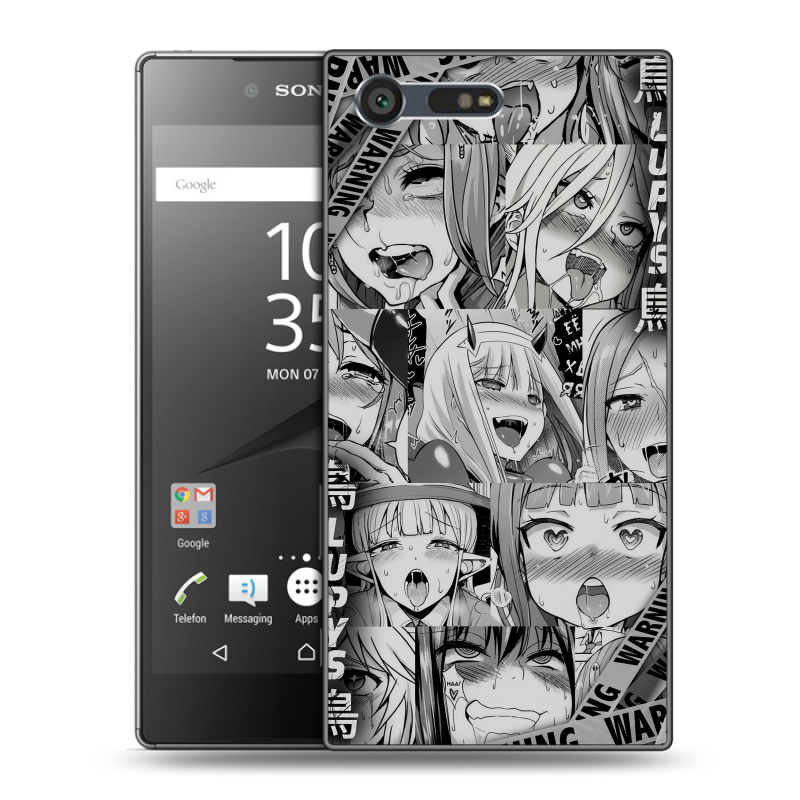 Пластиковый чехол на Sony Xperia X Compact с принтом Ahegao Ахегао Аниме Пластиковый чехол на Sony Xperia X Compact с принтом Ahegao Ахегао Аниме