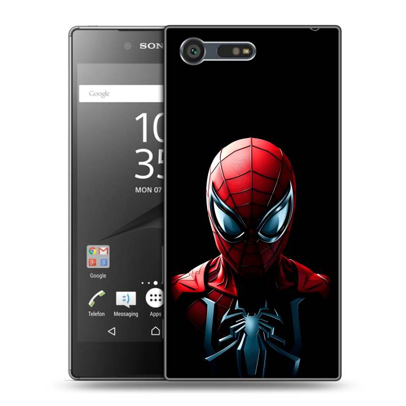 Пластиковый чехол на Sony Xperia X Compact с принтом Spiderman Человек паук Пластиковый чехол на Sony Xperia X Compact с принтом Spiderman Человек паук