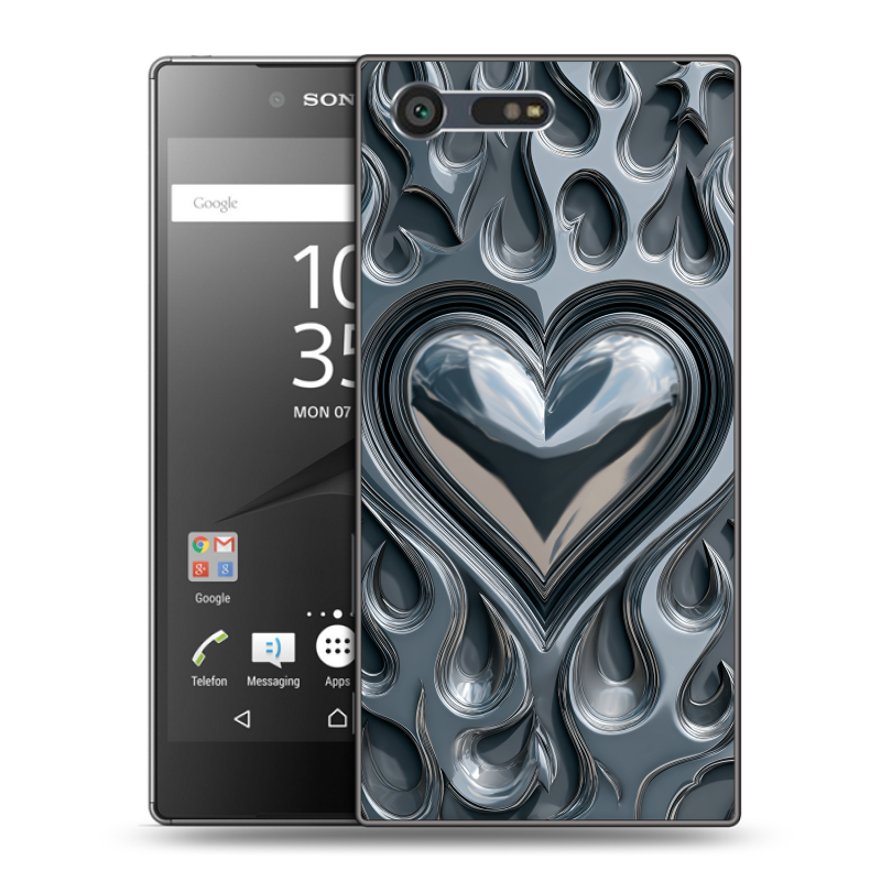 Пластиковый чехол на Sony Xperia X Compact с принтом Y2K Пластиковый чехол на Sony Xperia X Compact с принтом Y2K