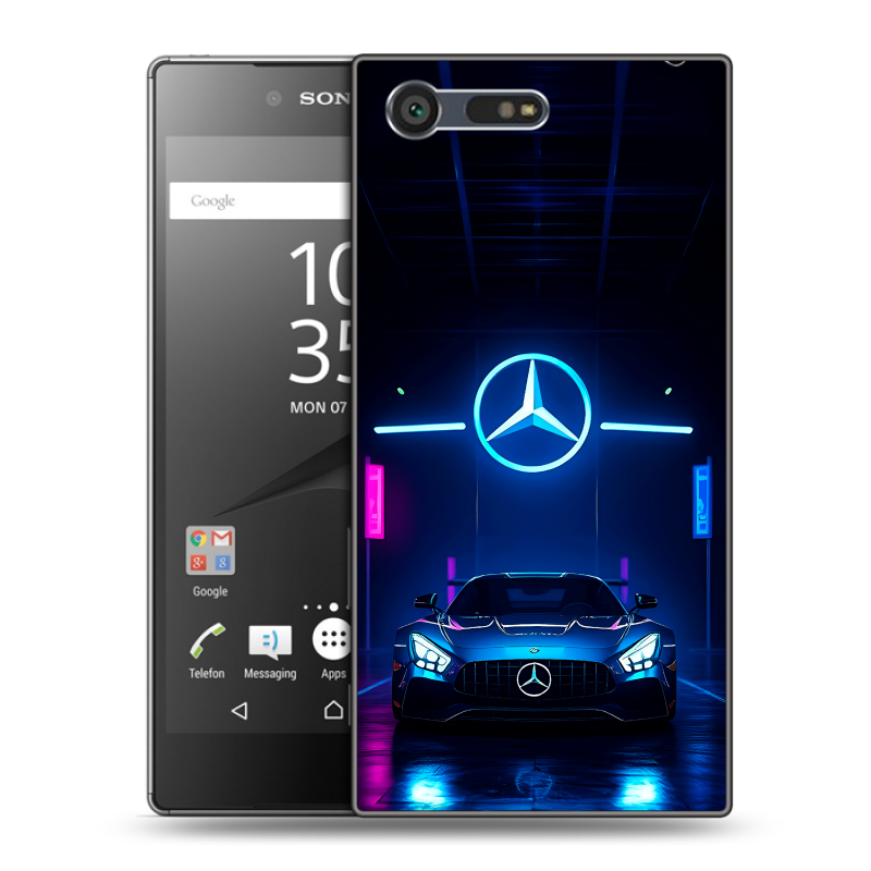 Пластиковый чехол на Sony Xperia X Compact с принтом Mercedes Мерседес Пластиковый чехол на Sony Xperia X Compact с принтом Mercedes Мерседес
