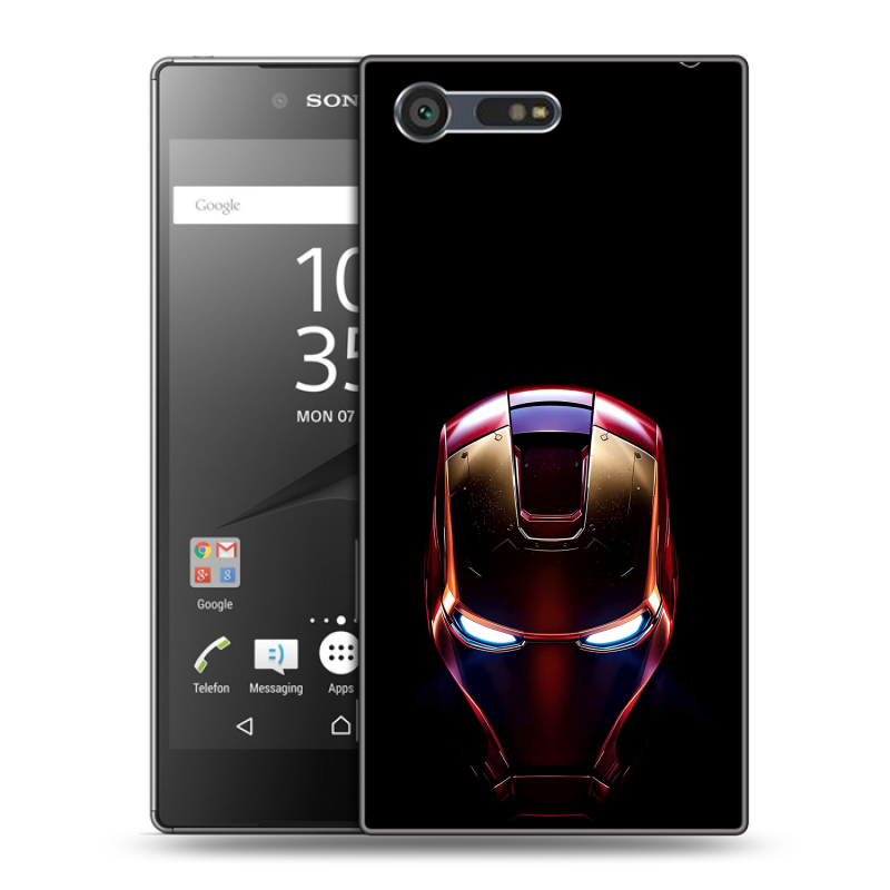 Пластиковый чехол на Sony Xperia X Compact с принтом IronMan Железный человек Пластиковый чехол на Sony Xperia X Compact с принтом IronMan Железный человек