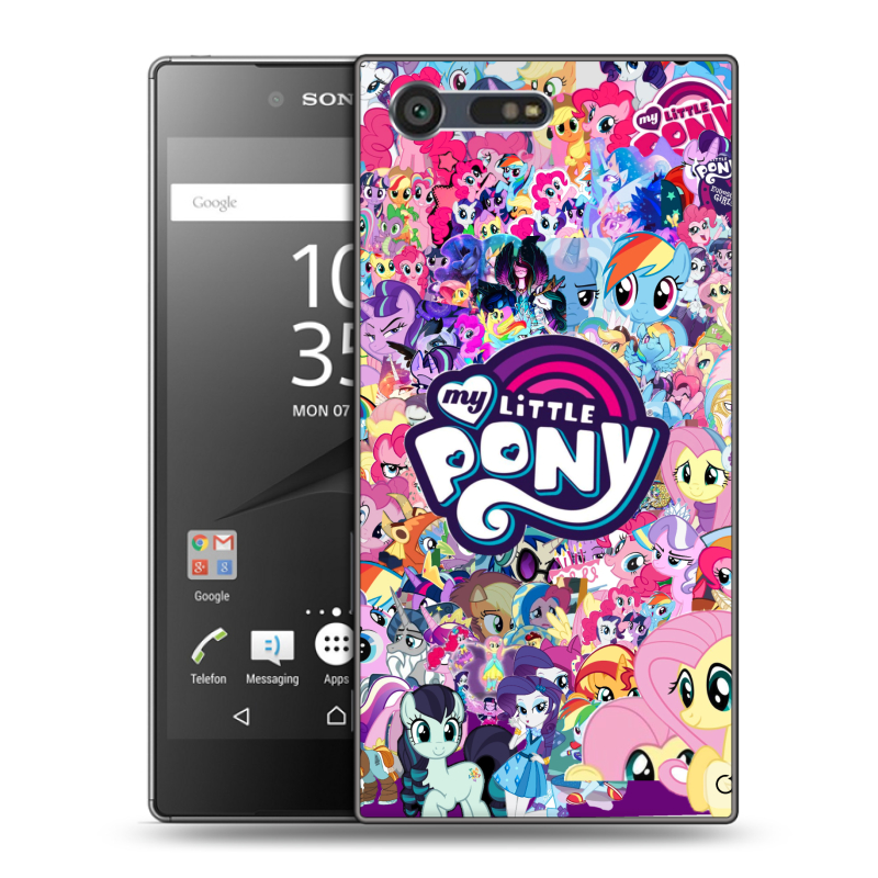 Пластиковый чехол на Sony Xperia X Compact с принтом My little pony Дружба чудо Пластиковый чехол на Sony Xperia X Compact с принтом My little pony Дружба чудо