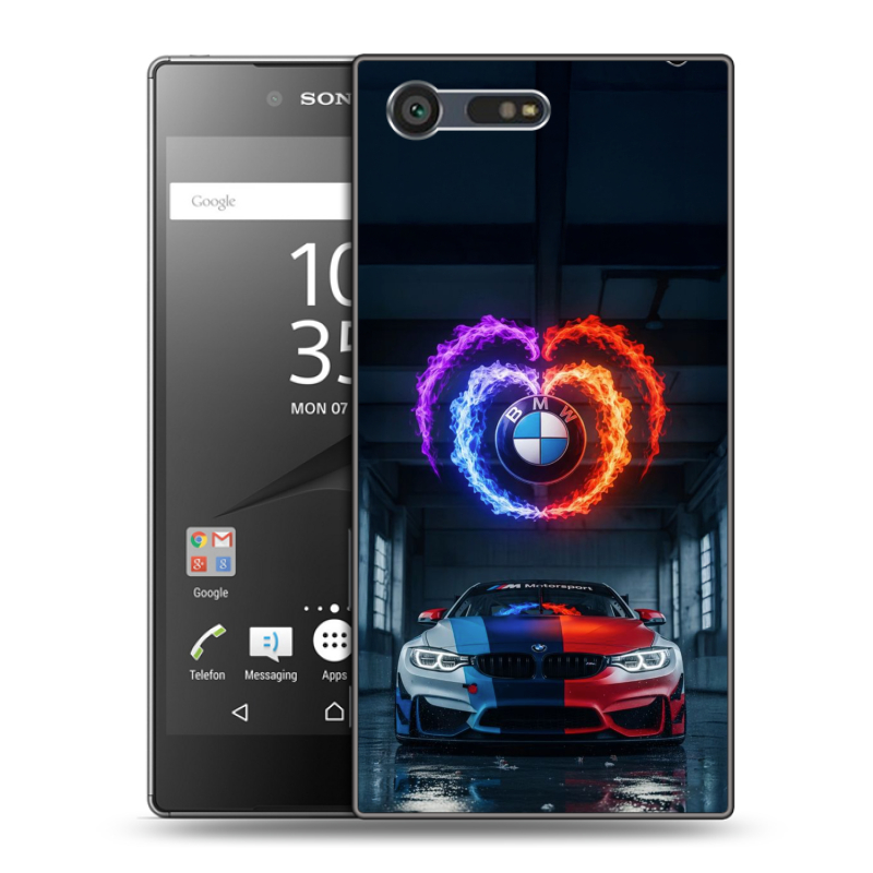 Пластиковый чехол на Sony Xperia X Compact с принтом BMW БМВ Пластиковый чехол на Sony Xperia X Compact с принтом BMW БМВ