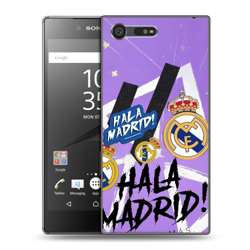 Пластиковый чехол на Sony Xperia X Compact с принтом Real Madrid Реал Мадрид Пластиковый чехол на Sony Xperia X Compact с принтом Real Madrid Реал Мадрид