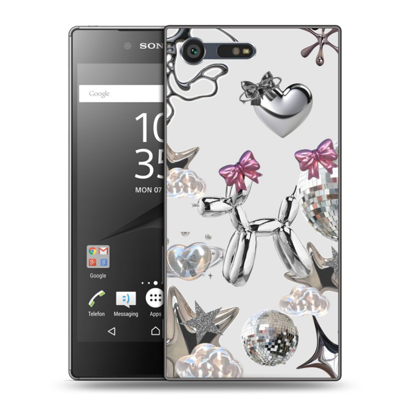 Пластиковый чехол на Sony Xperia X Compact с принтом Y2K Пластиковый чехол на Sony Xperia X Compact с принтом Y2K
