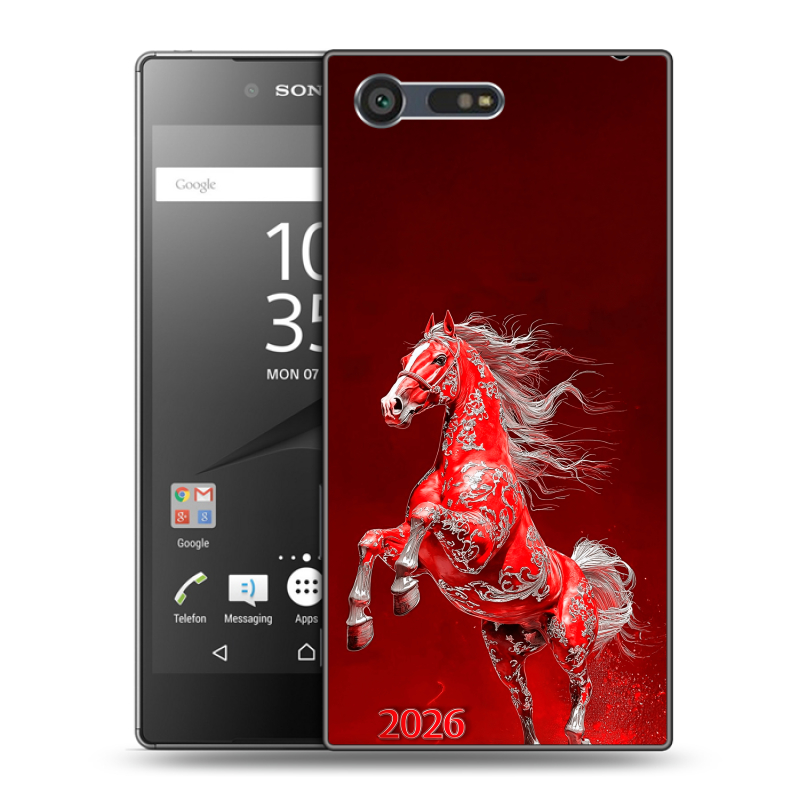 Пластиковый чехол на Sony Xperia X Compact с принтом Новый год Пластиковый чехол на Sony Xperia X Compact с принтом Новый год