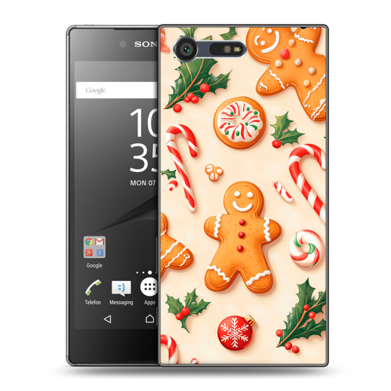 Пластиковый чехол на Sony Xperia X Compact с принтом Новый год Пластиковый чехол на Sony Xperia X Compact с принтом Новый год