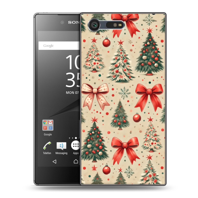Пластиковый чехол на Sony Xperia X Compact с принтом Новый год Пластиковый чехол на Sony Xperia X Compact с принтом Новый год