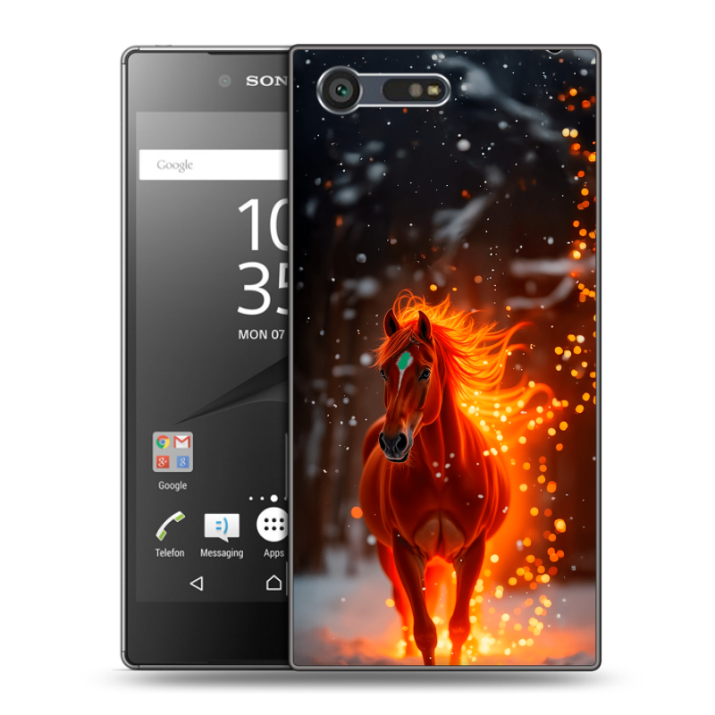 Пластиковый чехол на Sony Xperia X Compact с принтом Новый год Пластиковый чехол на Sony Xperia X Compact с принтом Новый год