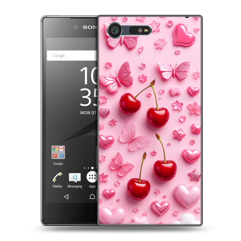 Пластиковый чехол на Sony Xperia X Compact с принтом для девочек Пластиковый чехол на Sony Xperia X Compact с принтом для девочек