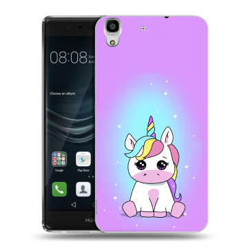 Силиконовый чехол на Huawei Y6II с принтом Единорог Силиконовый чехол на Huawei Y6II с принтом Единорог